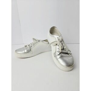 Chanel REV CC Silver/white Sneakers SZ 38 G32719